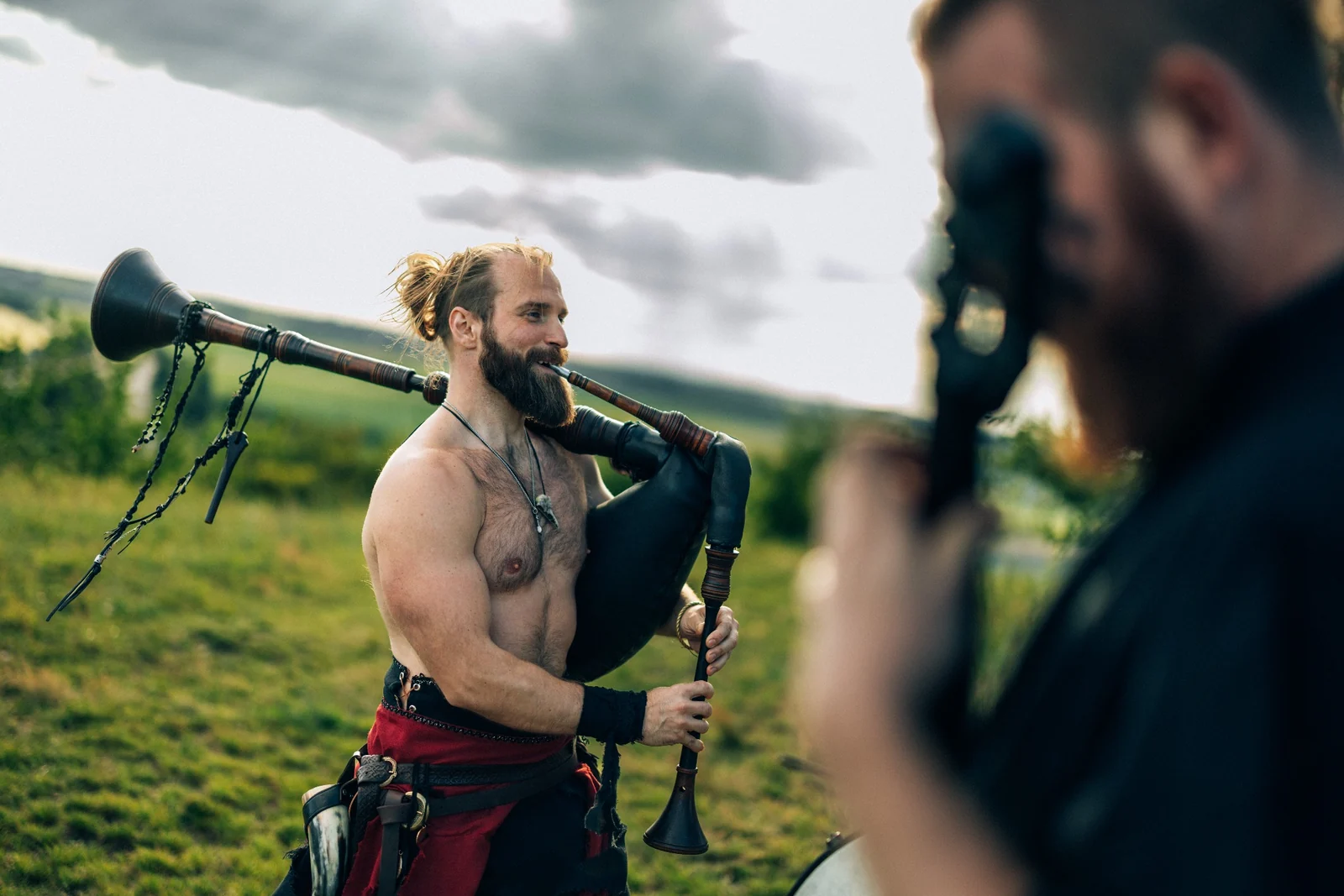 Dudelsackspieler beim historischen Fest Valhalla 2026